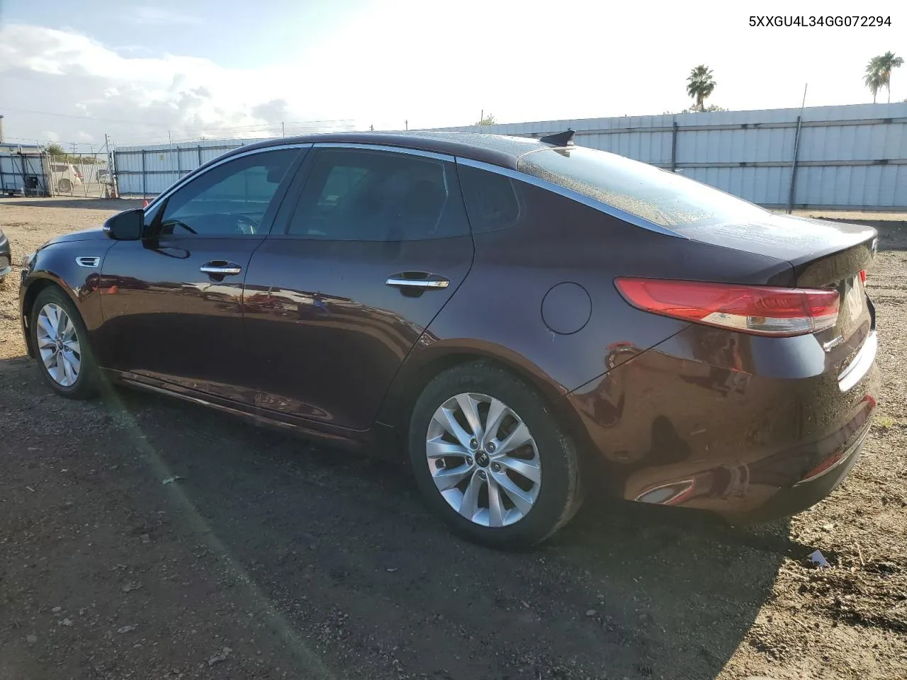 2016 Kia Optima Ex VIN: 5XXGU4L34GG072294 Lot: 72076714