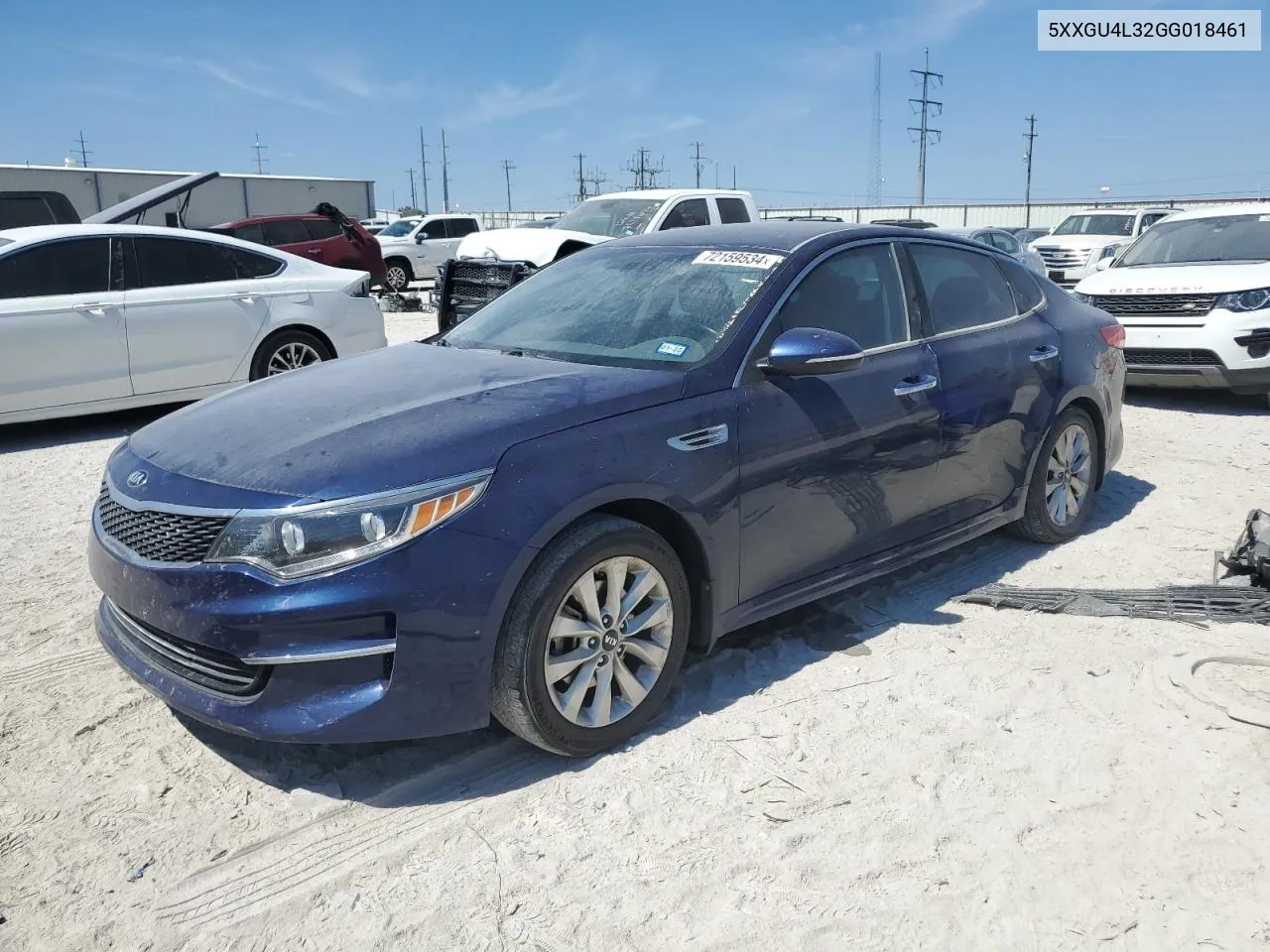 2016 Kia Optima Ex VIN: 5XXGU4L32GG018461 Lot: 72159534