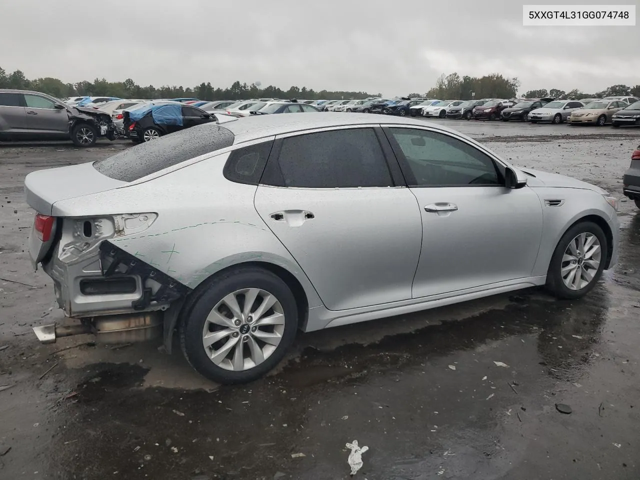 5XXGT4L31GG074748 2016 Kia Optima Lx