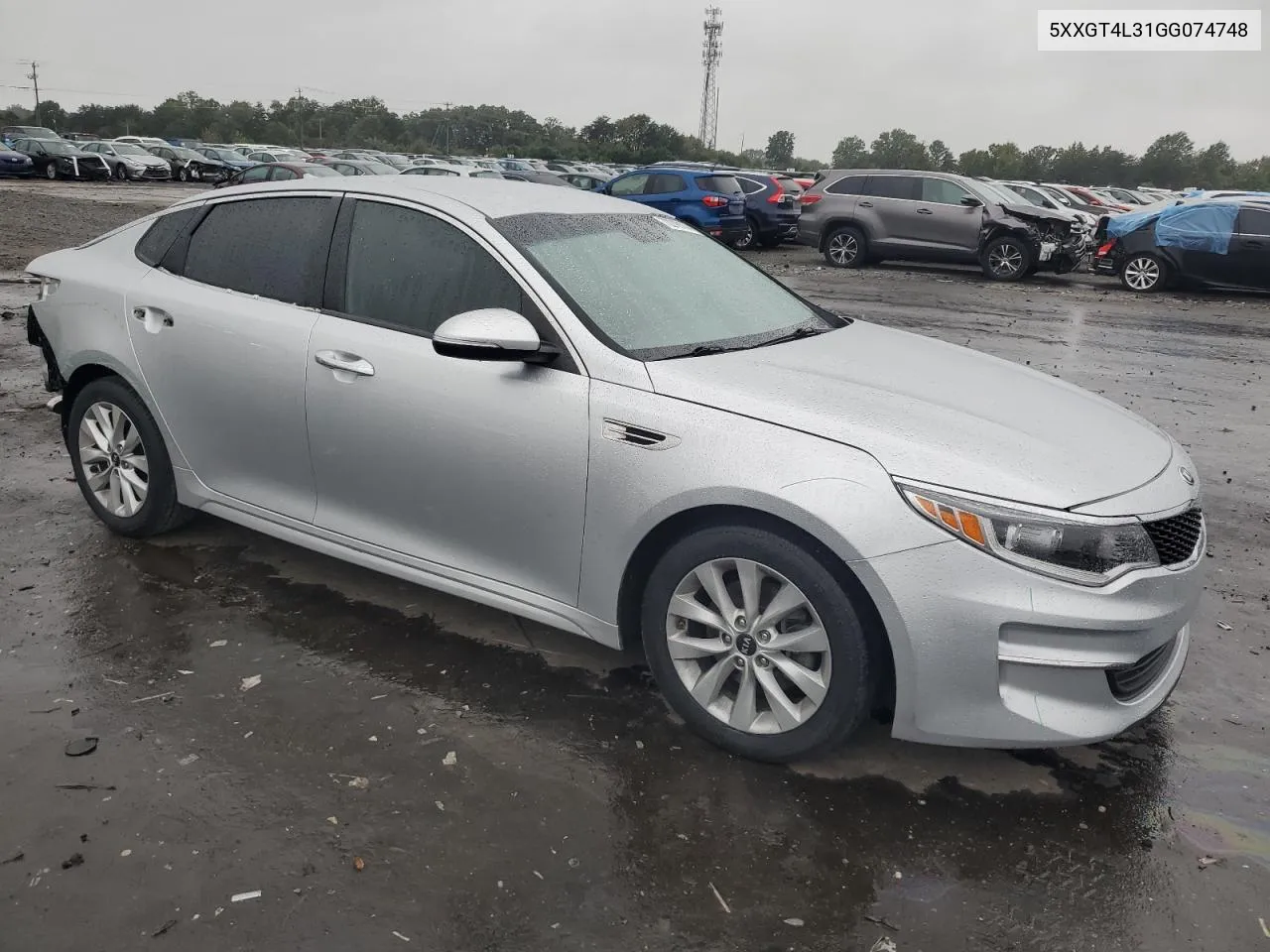 2016 Kia Optima Lx VIN: 5XXGT4L31GG074748 Lot: 72219114