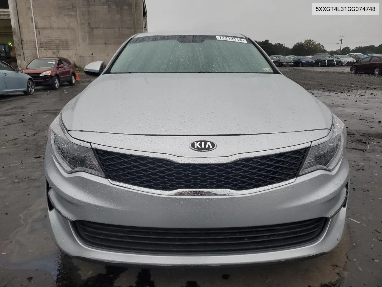 5XXGT4L31GG074748 2016 Kia Optima Lx