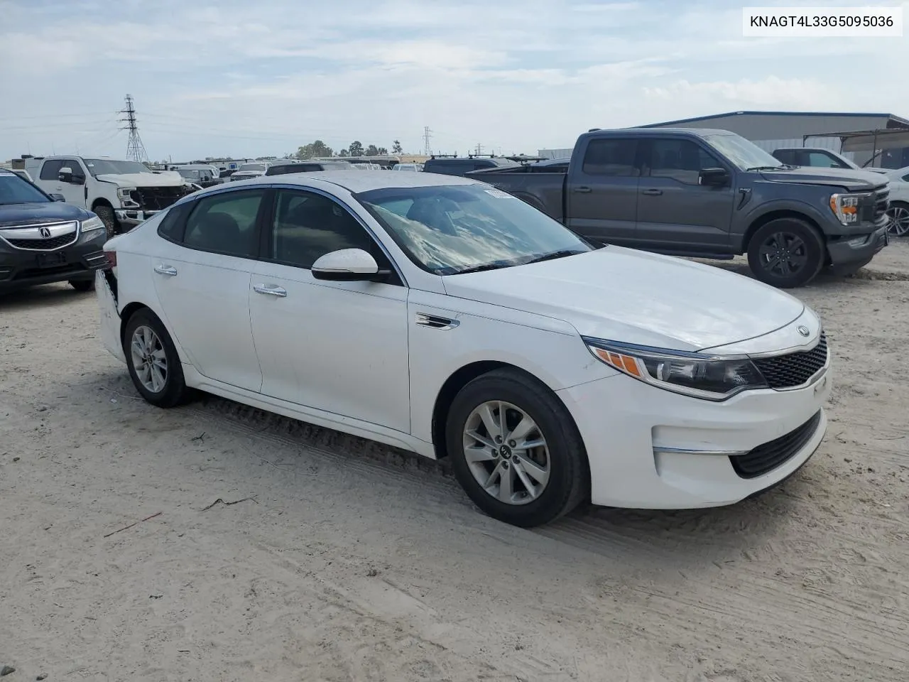 KNAGT4L33G5095036 2016 Kia Optima Lx