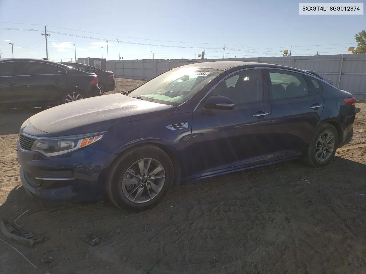 5XXGT4L18GG012374 2016 Kia Optima Lx