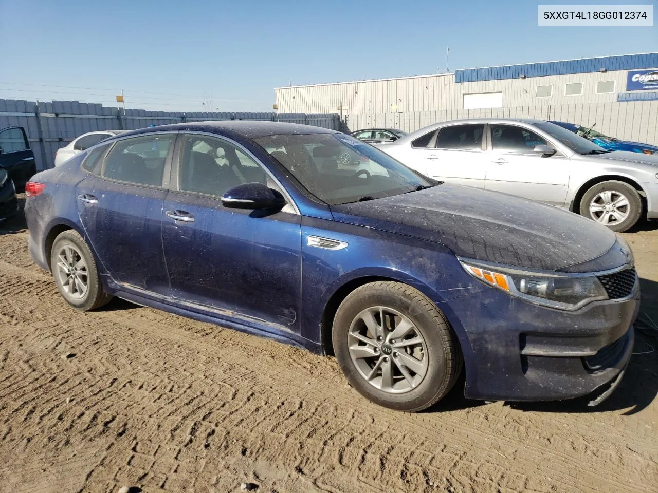 2016 Kia Optima Lx VIN: 5XXGT4L18GG012374 Lot: 72350884