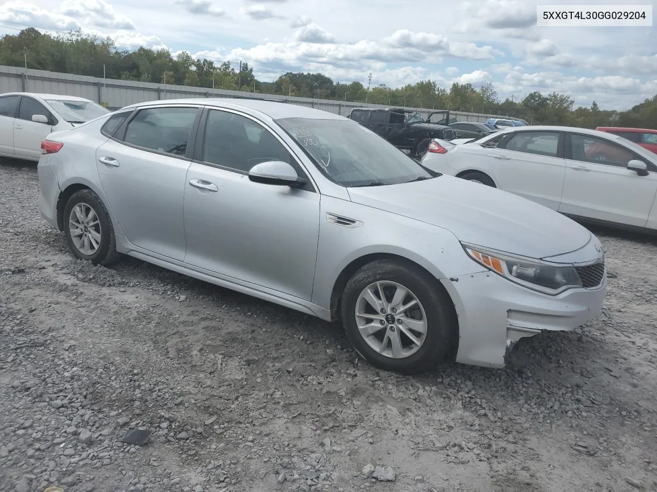 2016 Kia Optima Lx VIN: 5XXGT4L30GG029204 Lot: 72420584