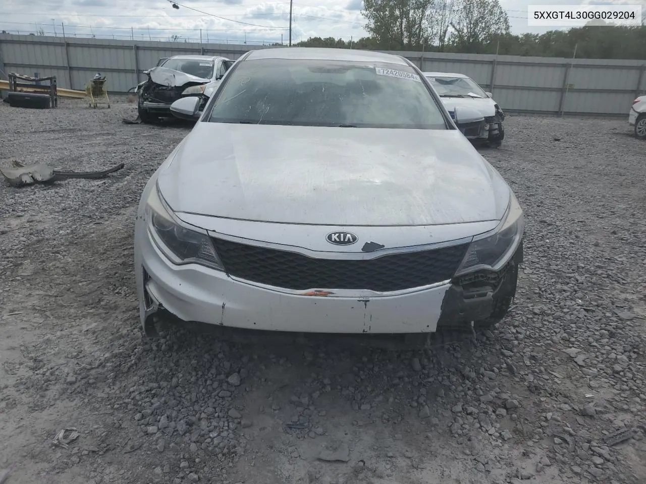 2016 Kia Optima Lx VIN: 5XXGT4L30GG029204 Lot: 72420584