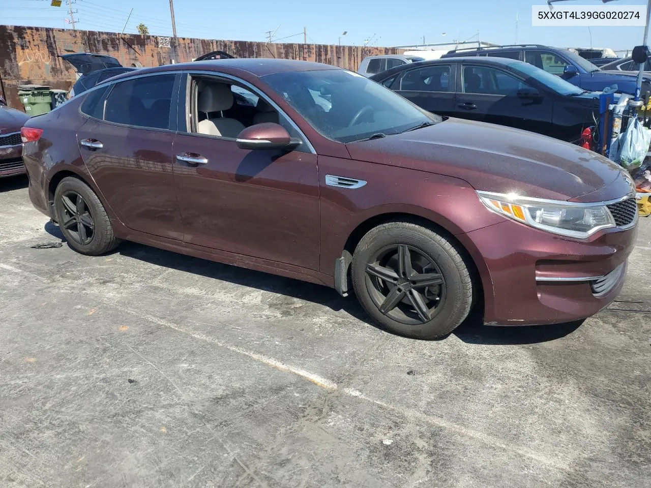 5XXGT4L39GG020274 2016 Kia Optima Lx