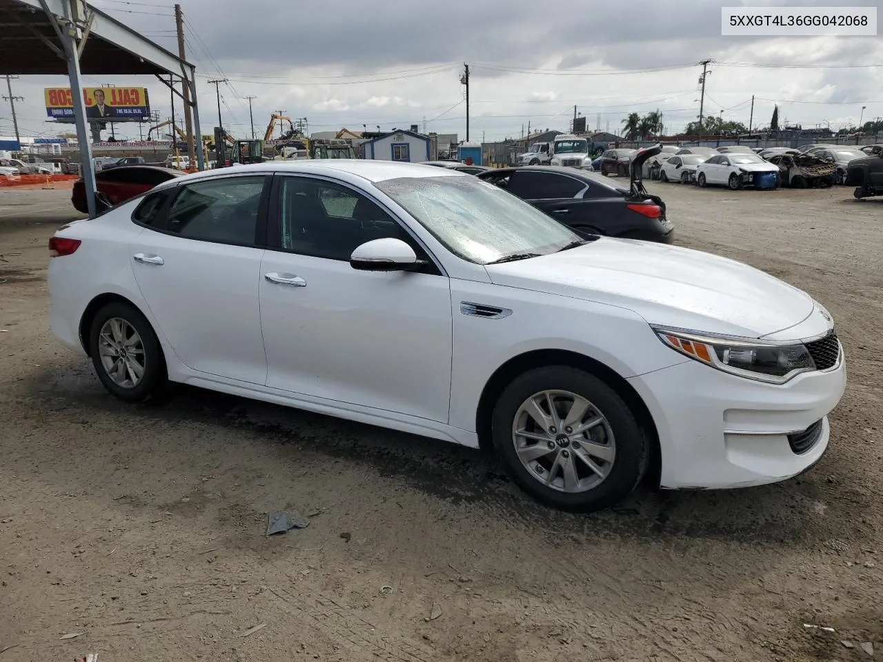 5XXGT4L36GG042068 2016 Kia Optima Lx