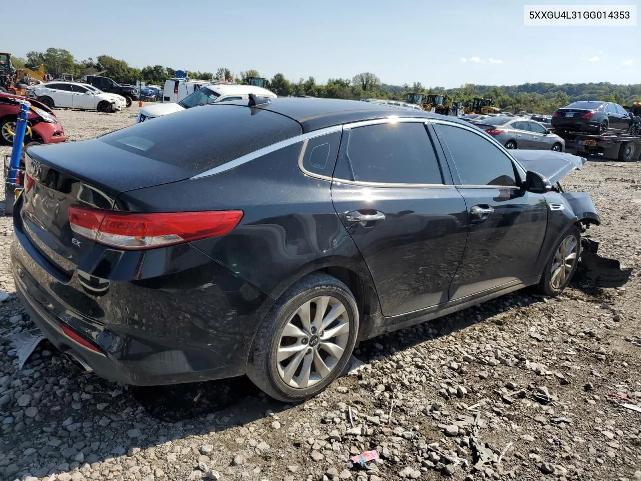 5XXGU4L31GG014353 2016 Kia Optima Ex