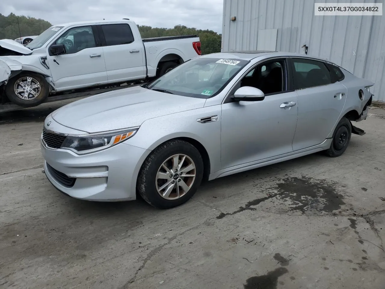 5XXGT4L37GG034822 2016 Kia Optima Lx