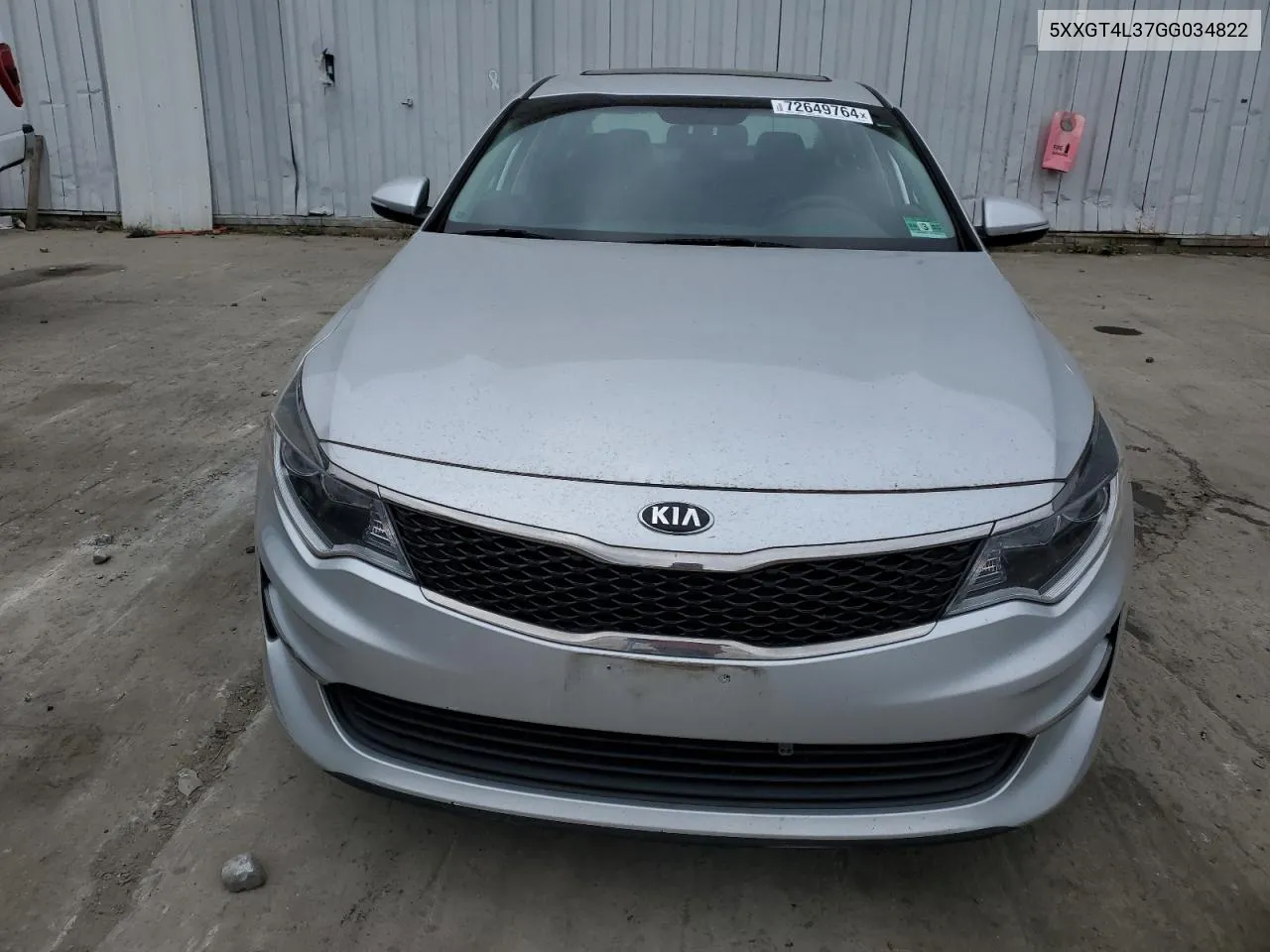 2016 Kia Optima Lx VIN: 5XXGT4L37GG034822 Lot: 72649764