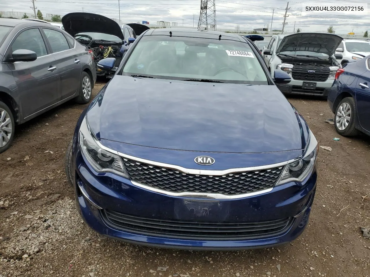 2016 Kia Optima Ex VIN: 5XXGU4L33GG072156 Lot: 72748884