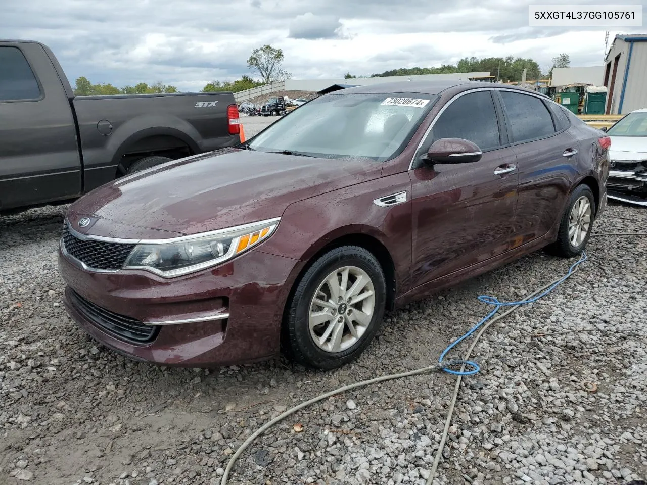 2016 Kia Optima Lx VIN: 5XXGT4L37GG105761 Lot: 73028674