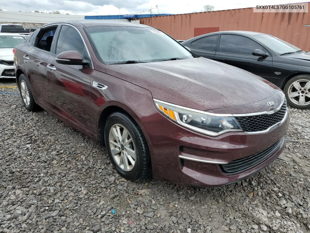 5XXGT4L37GG105761 2016 Kia Optima Lx