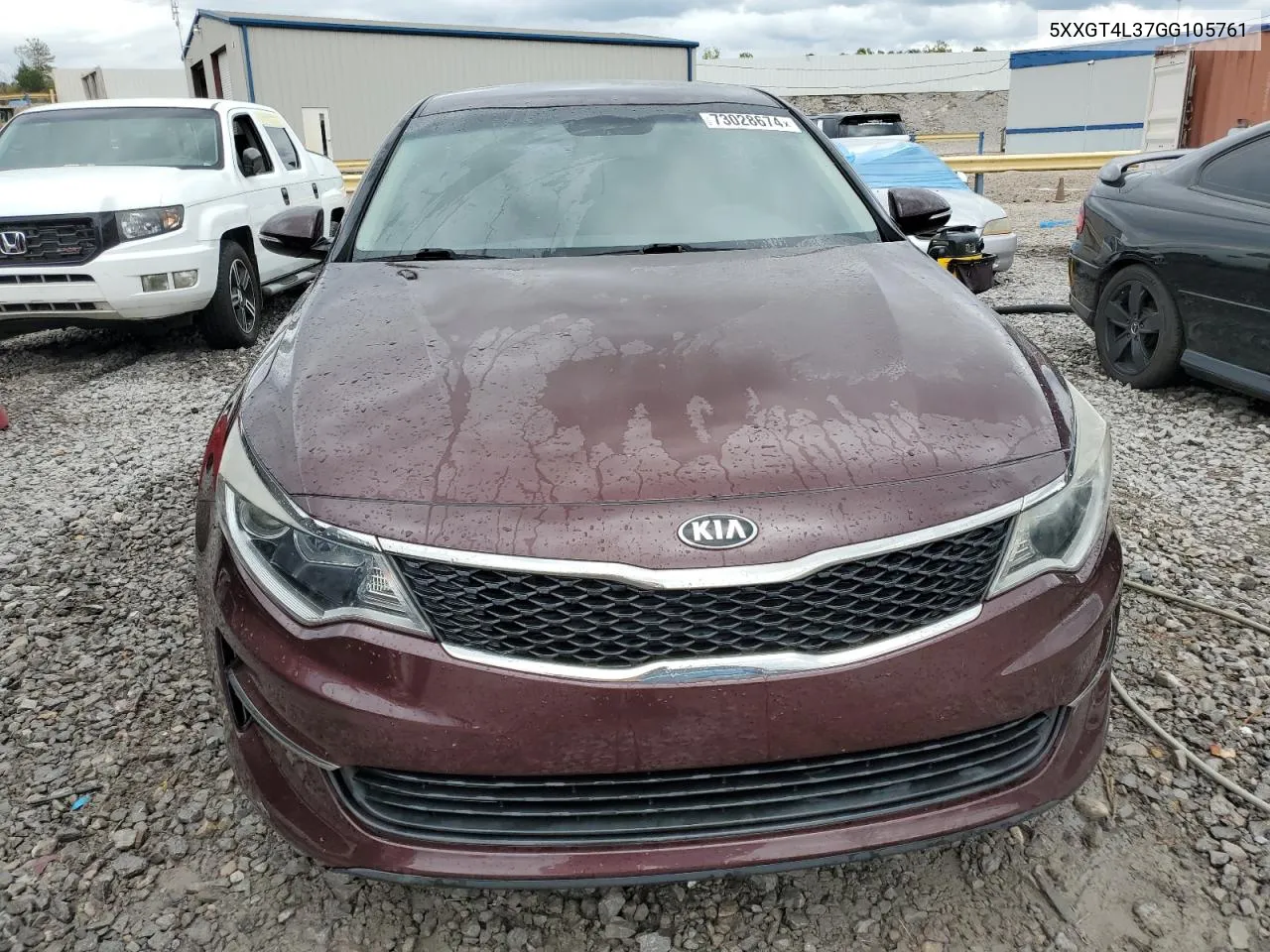 2016 Kia Optima Lx VIN: 5XXGT4L37GG105761 Lot: 73028674