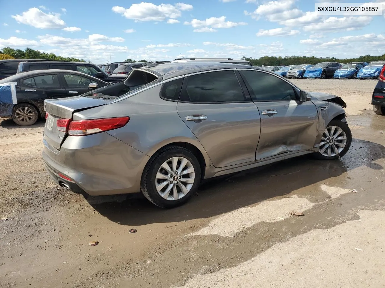 2016 Kia Optima Ex VIN: 5XXGU4L32GG105857 Lot: 73140794