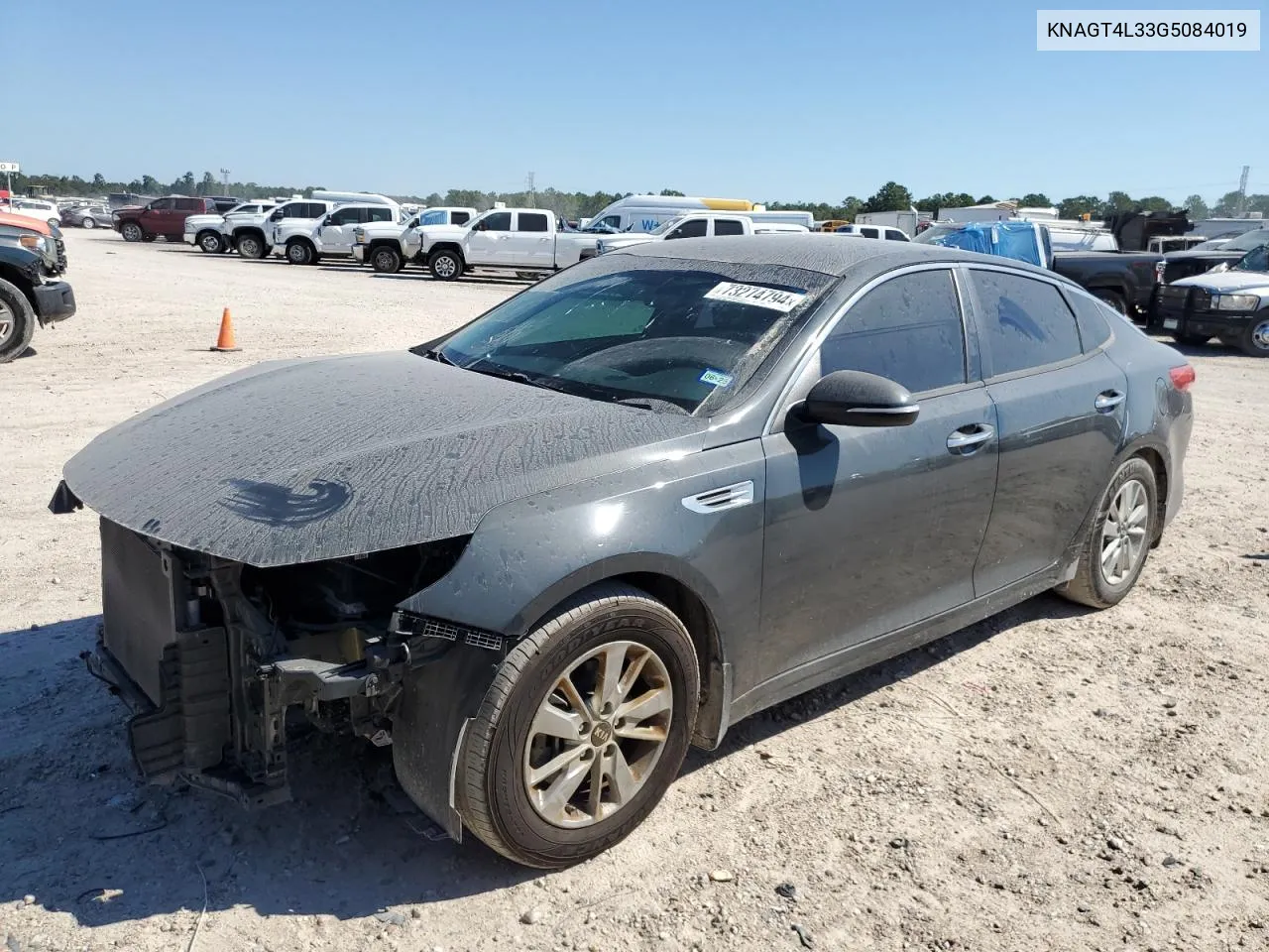 2016 Kia Optima Lx VIN: KNAGT4L33G5084019 Lot: 73274794