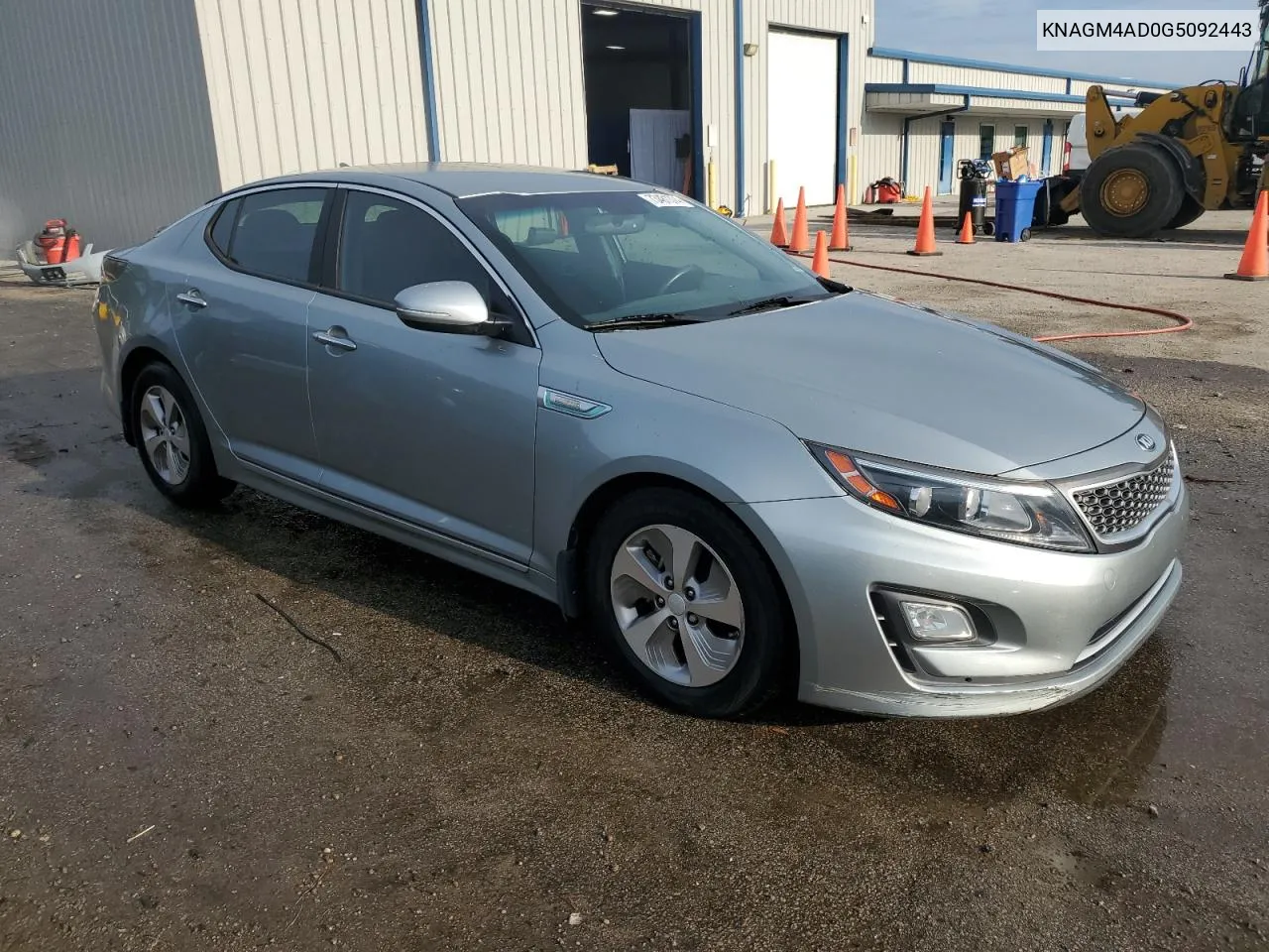 2016 Kia Optima Hybrid VIN: KNAGM4AD0G5092443 Lot: 73481374