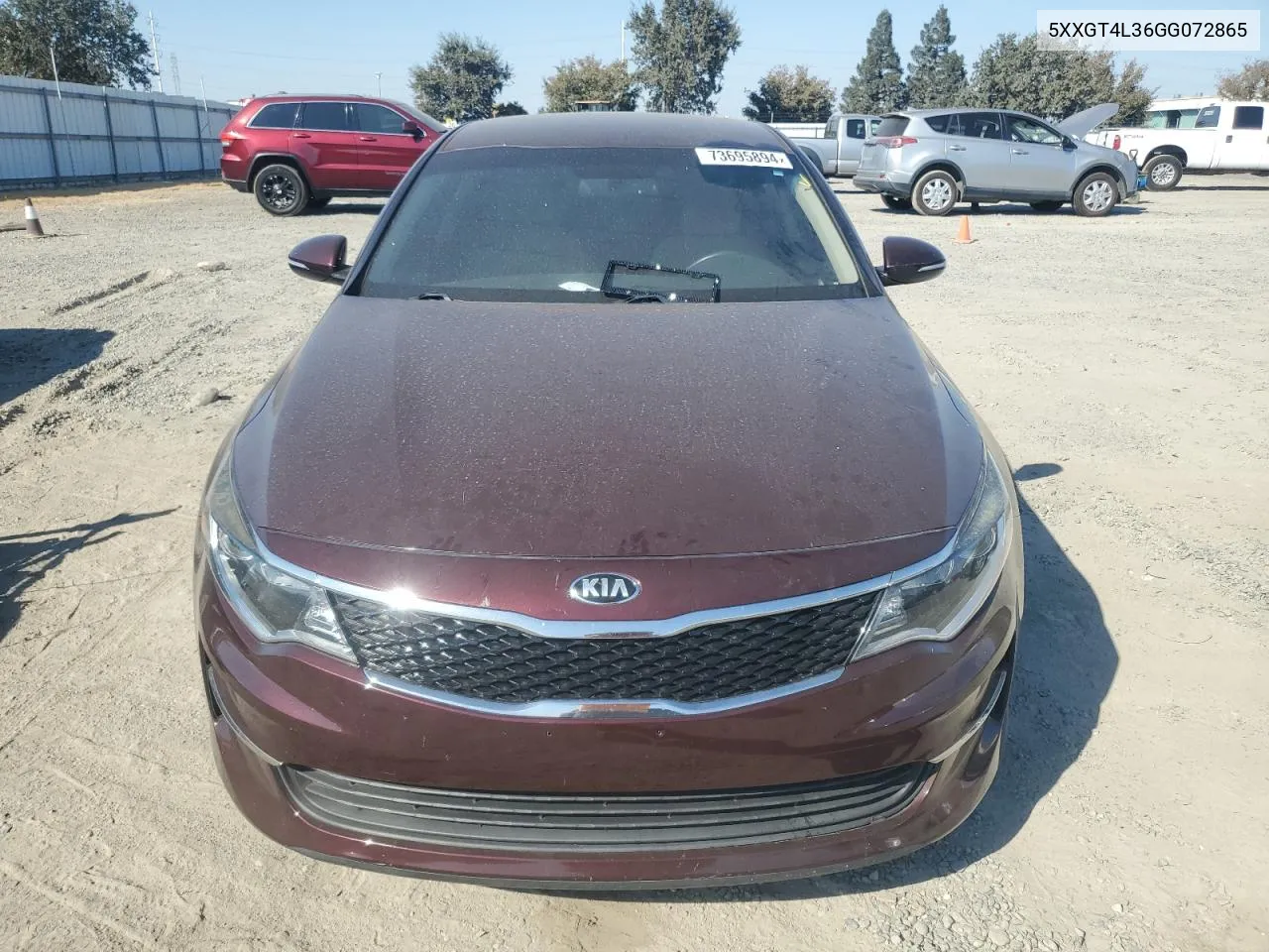 2016 Kia Optima Lx VIN: 5XXGT4L36GG072865 Lot: 73695894