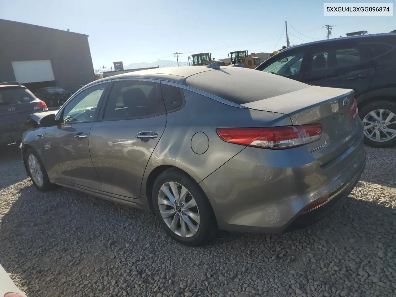 5XXGU4L3XGG096874 2016 Kia Optima Ex