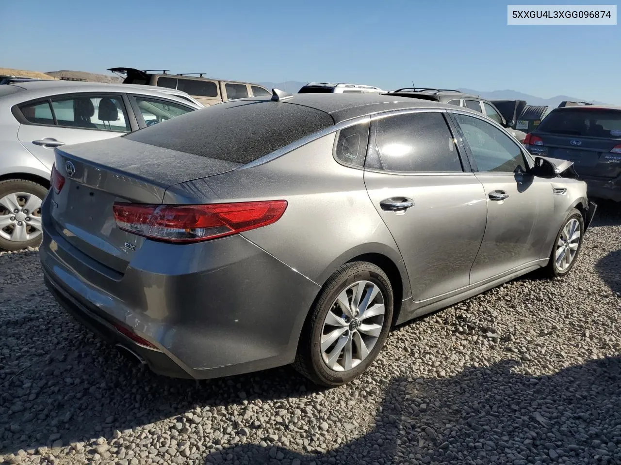 5XXGU4L3XGG096874 2016 Kia Optima Ex