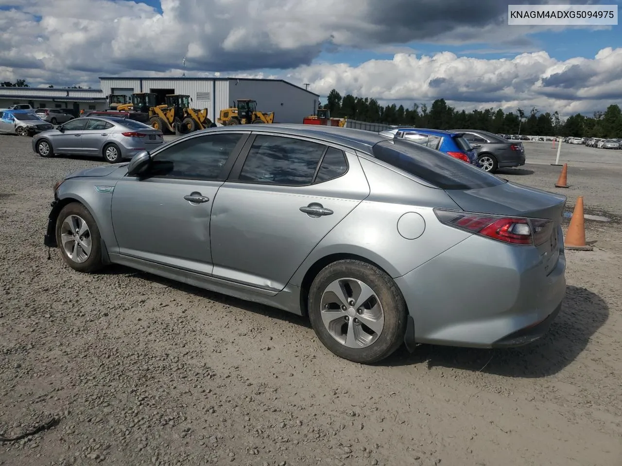 2016 Kia Optima Hybrid VIN: KNAGM4ADXG5094975 Lot: 73735004