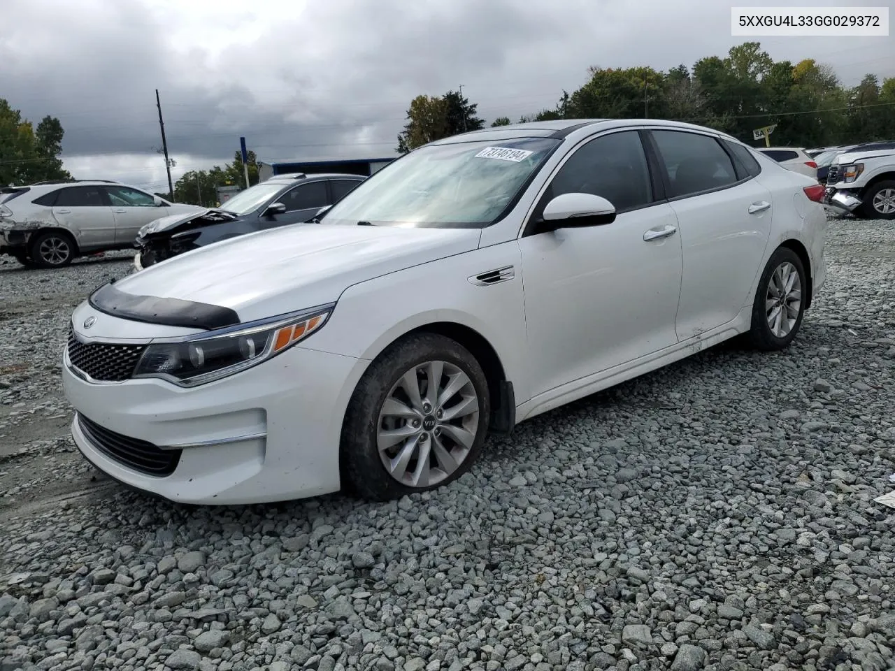 2016 Kia Optima Ex VIN: 5XXGU4L33GG029372 Lot: 73746194