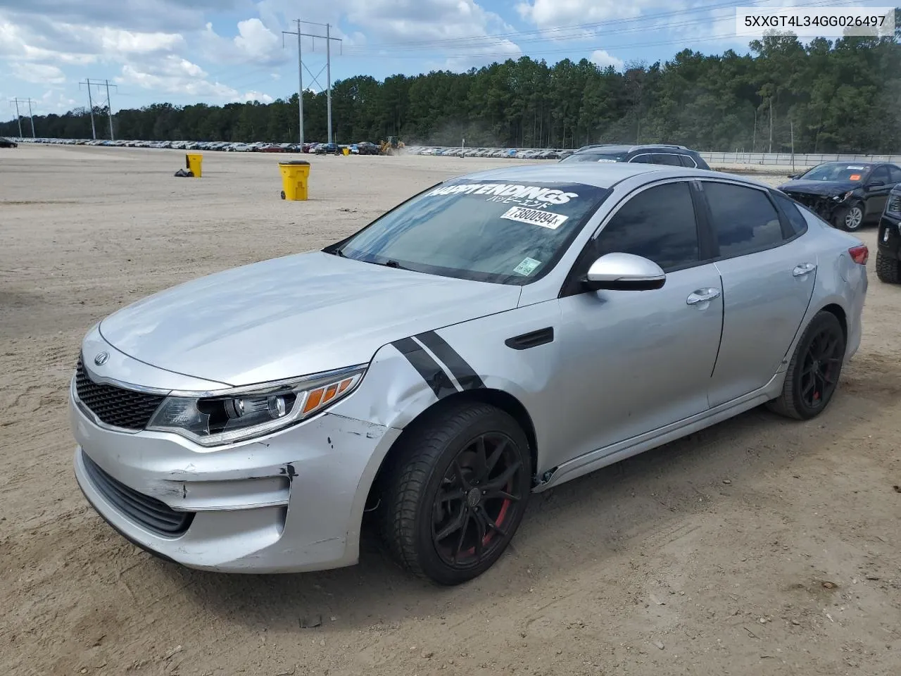 5XXGT4L34GG026497 2016 Kia Optima Lx