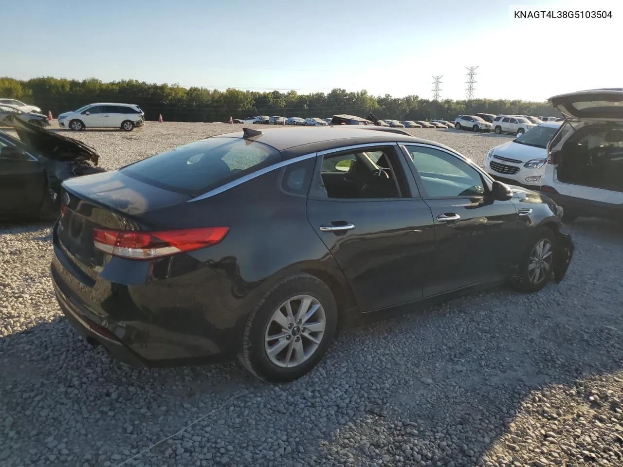 KNAGT4L38G5103504 2016 Kia Optima Lx