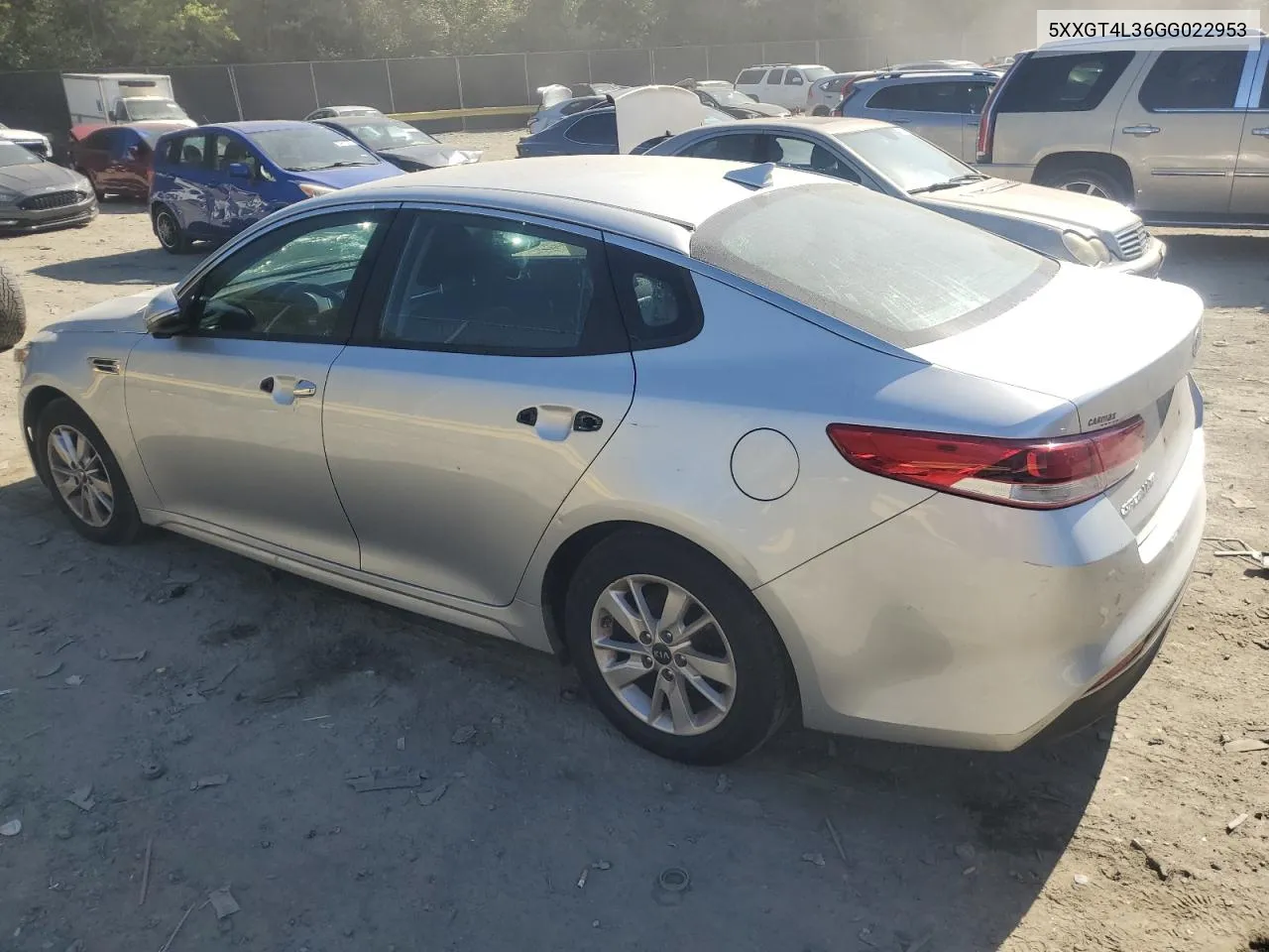 2016 Kia Optima Lx VIN: 5XXGT4L36GG022953 Lot: 73992254