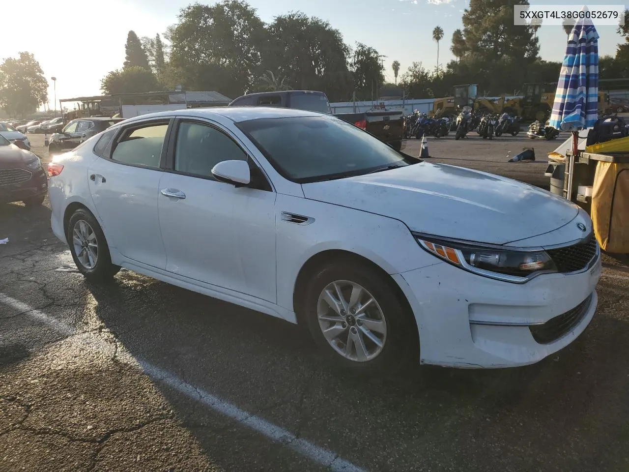 5XXGT4L38GG052679 2016 Kia Optima Lx