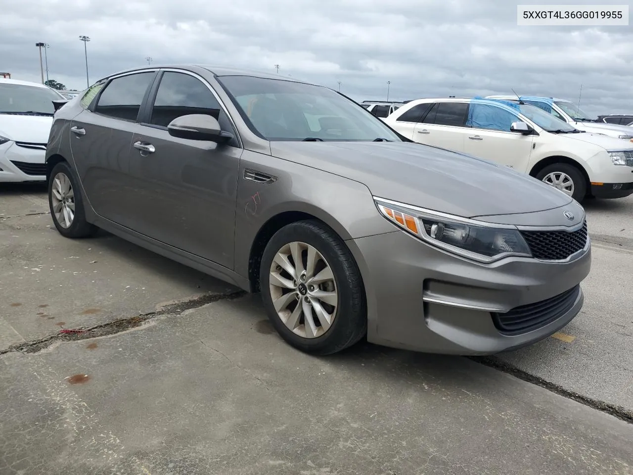 2016 Kia Optima Lx VIN: 5XXGT4L36GG019955 Lot: 74079344