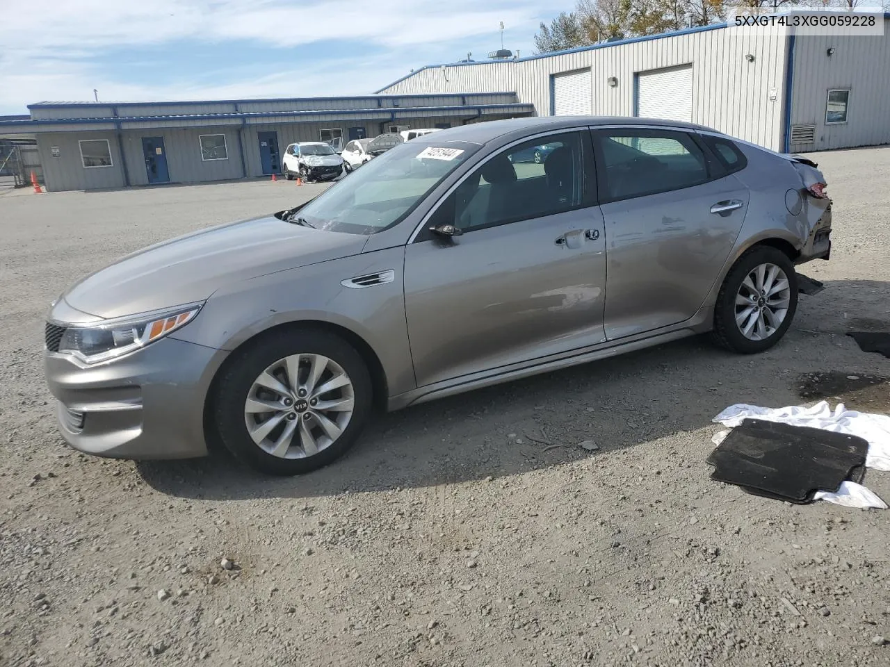 2016 Kia Optima Lx VIN: 5XXGT4L3XGG059228 Lot: 74251944