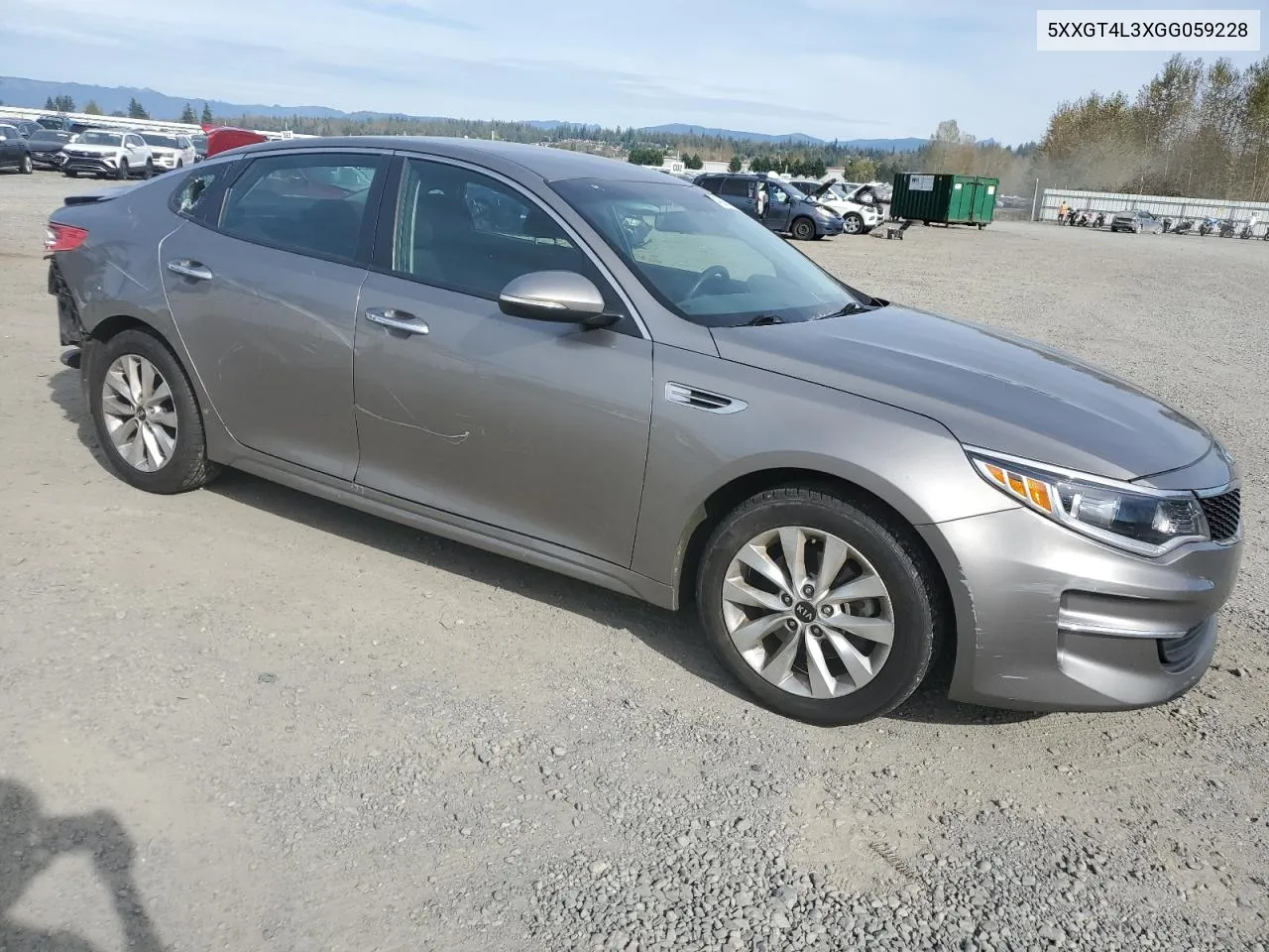 2016 Kia Optima Lx VIN: 5XXGT4L3XGG059228 Lot: 74251944