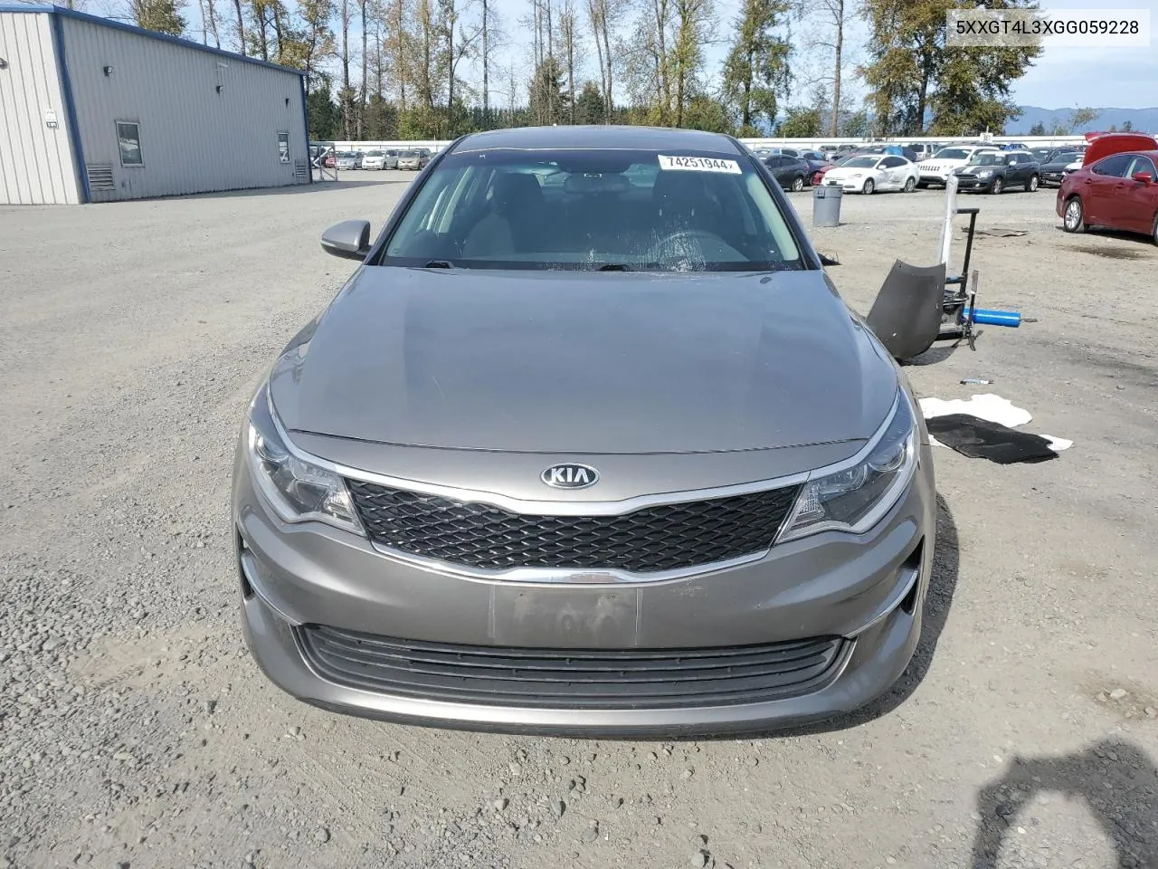 2016 Kia Optima Lx VIN: 5XXGT4L3XGG059228 Lot: 74251944