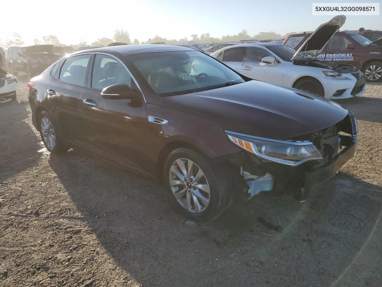 5XXGU4L32GG098571 2016 Kia Optima Ex