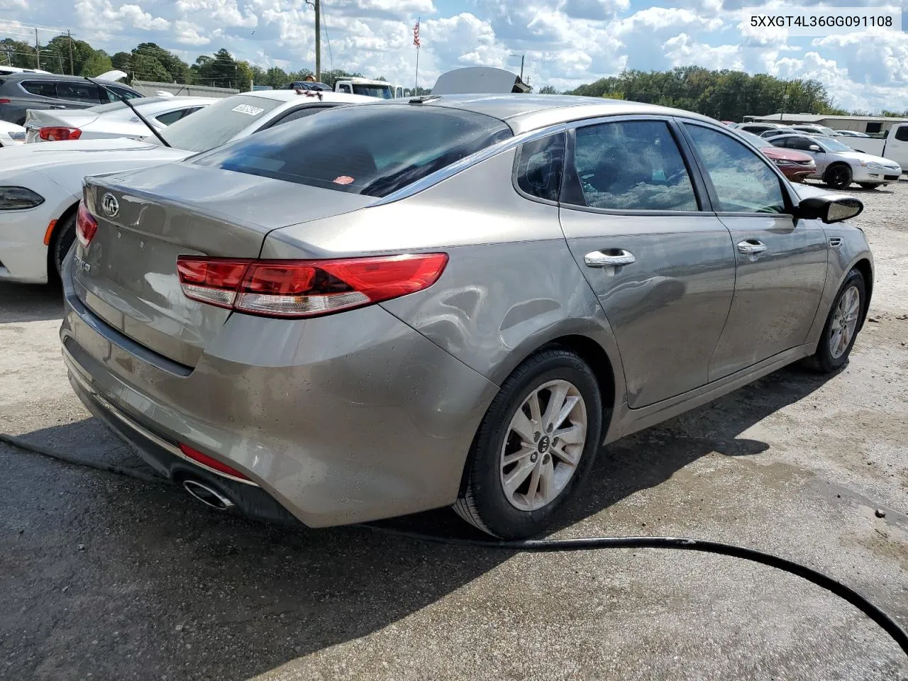 2016 Kia Optima Lx VIN: 5XXGT4L36GG091108 Lot: 74287524