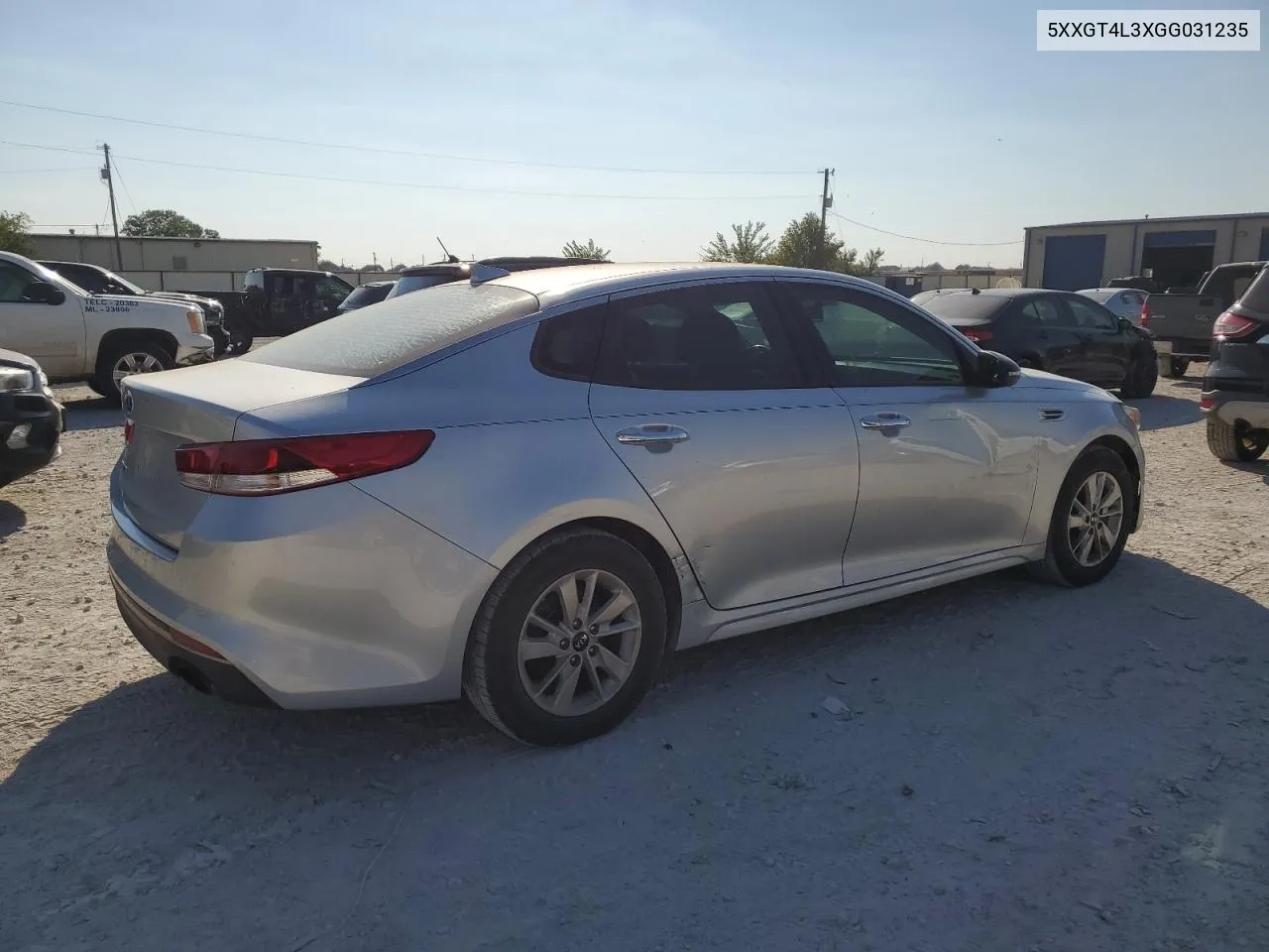 2016 Kia Optima Lx VIN: 5XXGT4L3XGG031235 Lot: 74289914