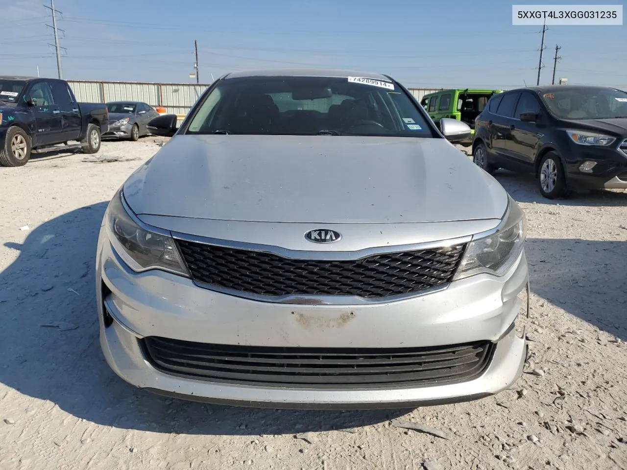 2016 Kia Optima Lx VIN: 5XXGT4L3XGG031235 Lot: 74289914