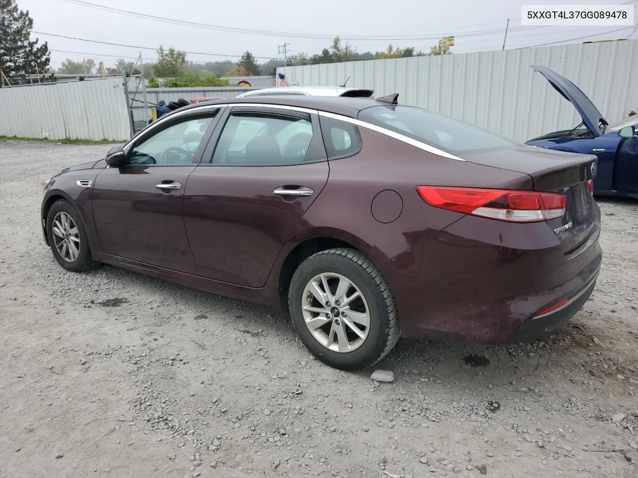 2016 Kia Optima Lx VIN: 5XXGT4L37GG089478 Lot: 74307254