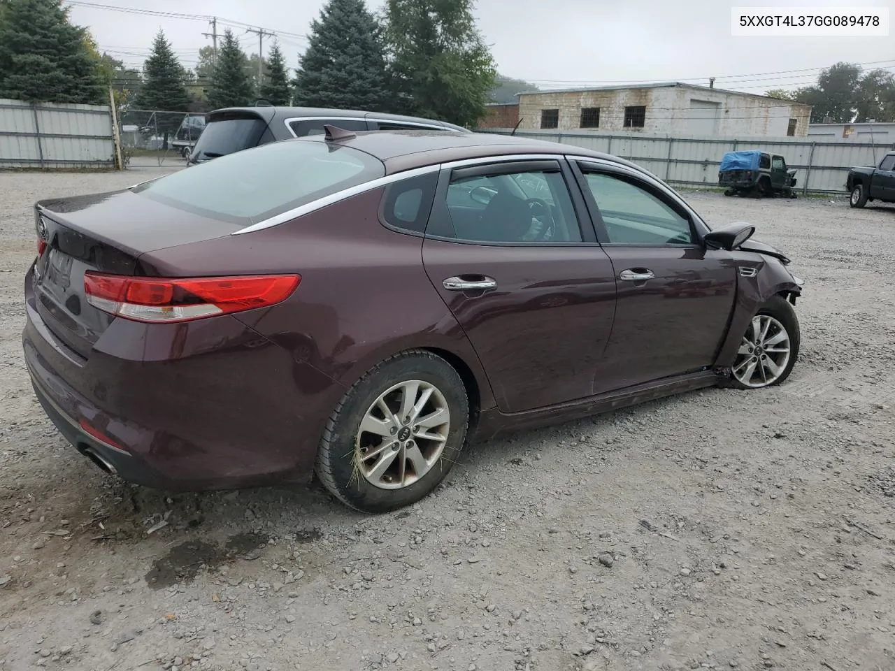 2016 Kia Optima Lx VIN: 5XXGT4L37GG089478 Lot: 74307254