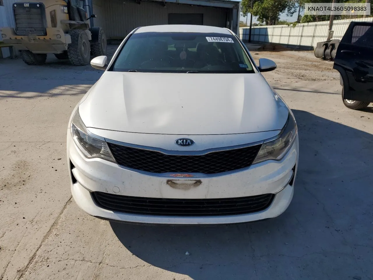 2016 Kia Optima Lx VIN: KNAGT4L36G5098383 Lot: 74498704