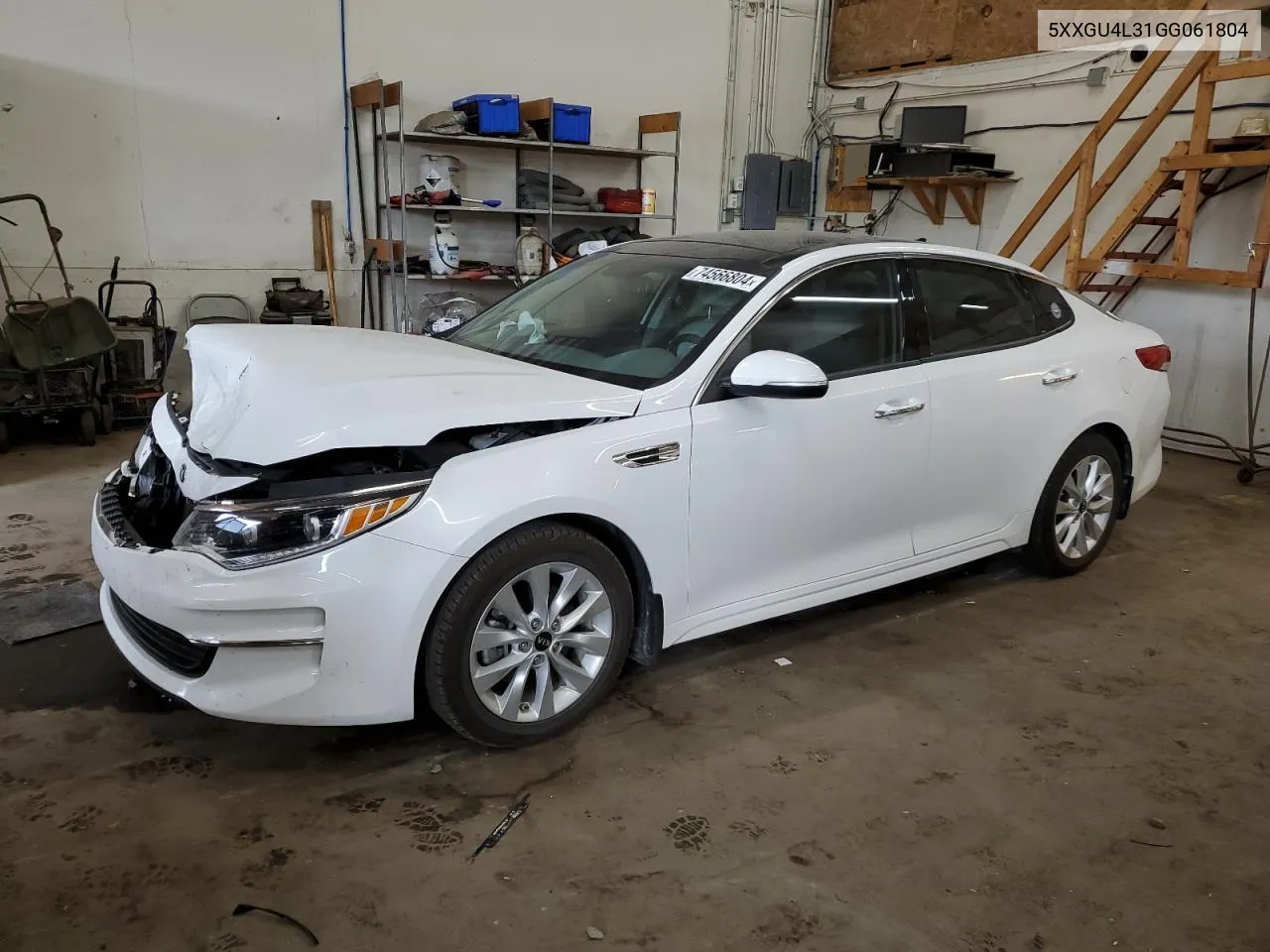 2016 Kia Optima Ex VIN: 5XXGU4L31GG061804 Lot: 74566804