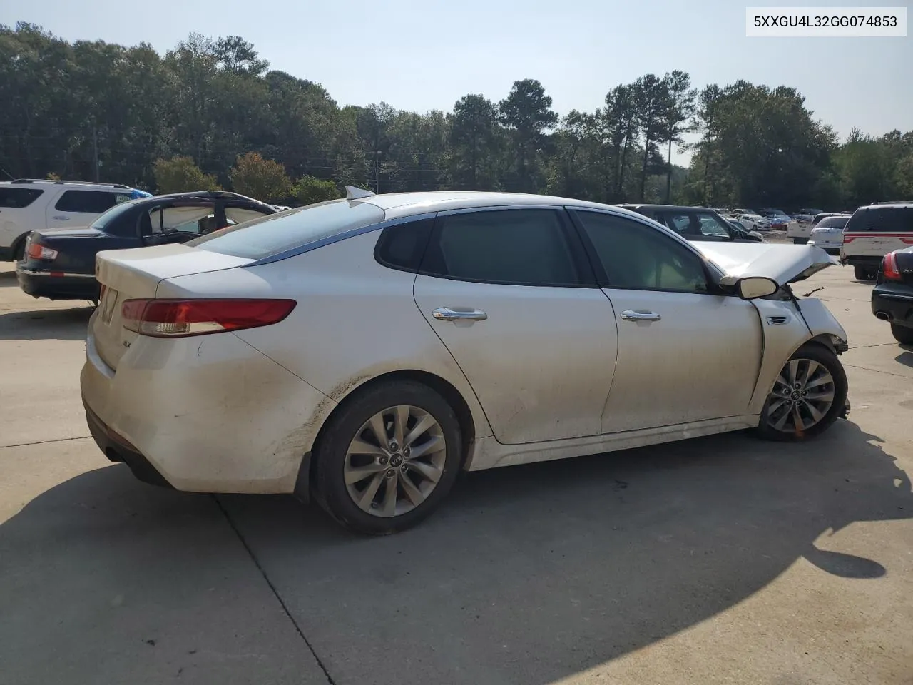 2016 Kia Optima Ex VIN: 5XXGU4L32GG074853 Lot: 74607144