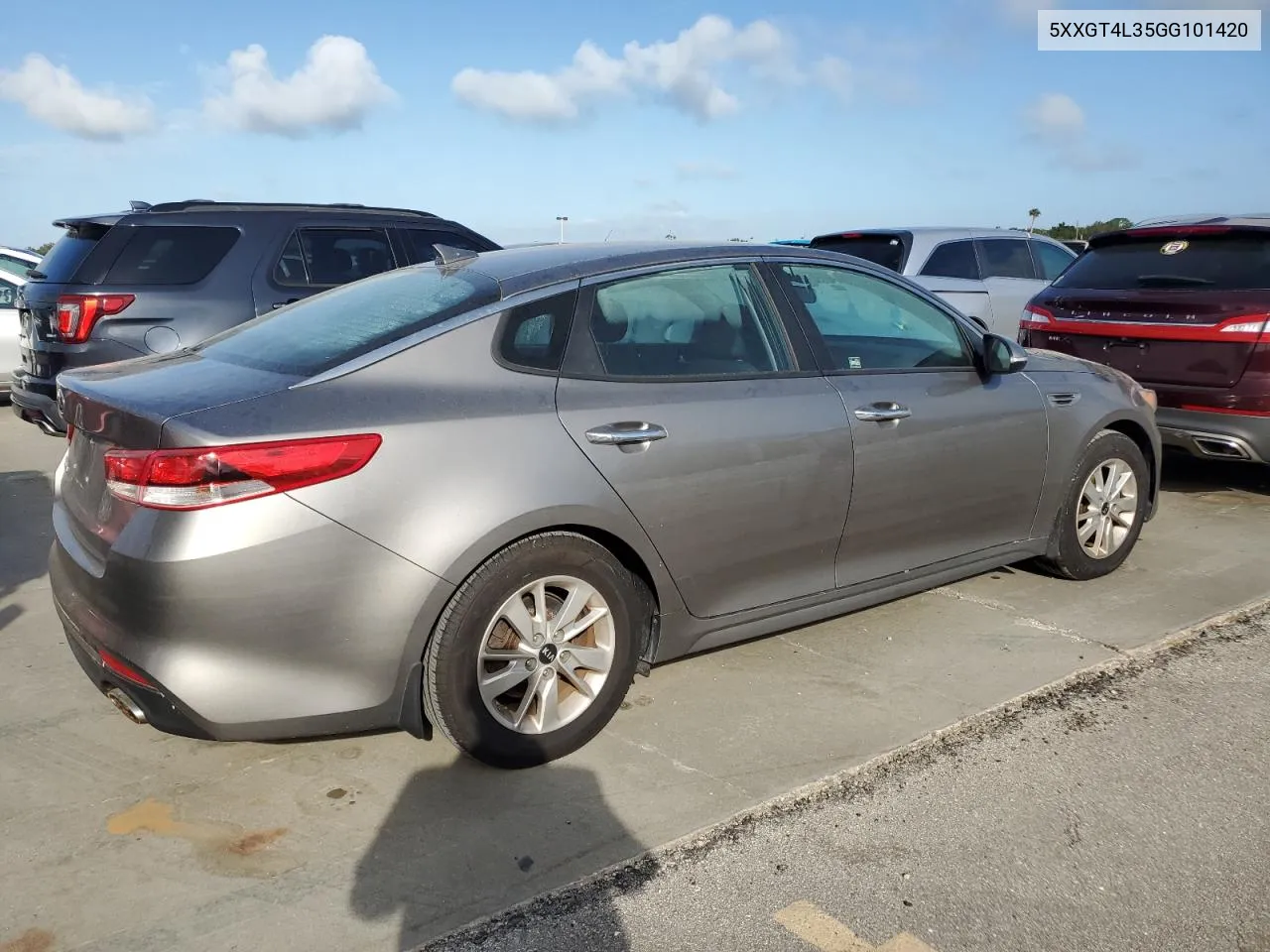 5XXGT4L35GG101420 2016 Kia Optima Lx