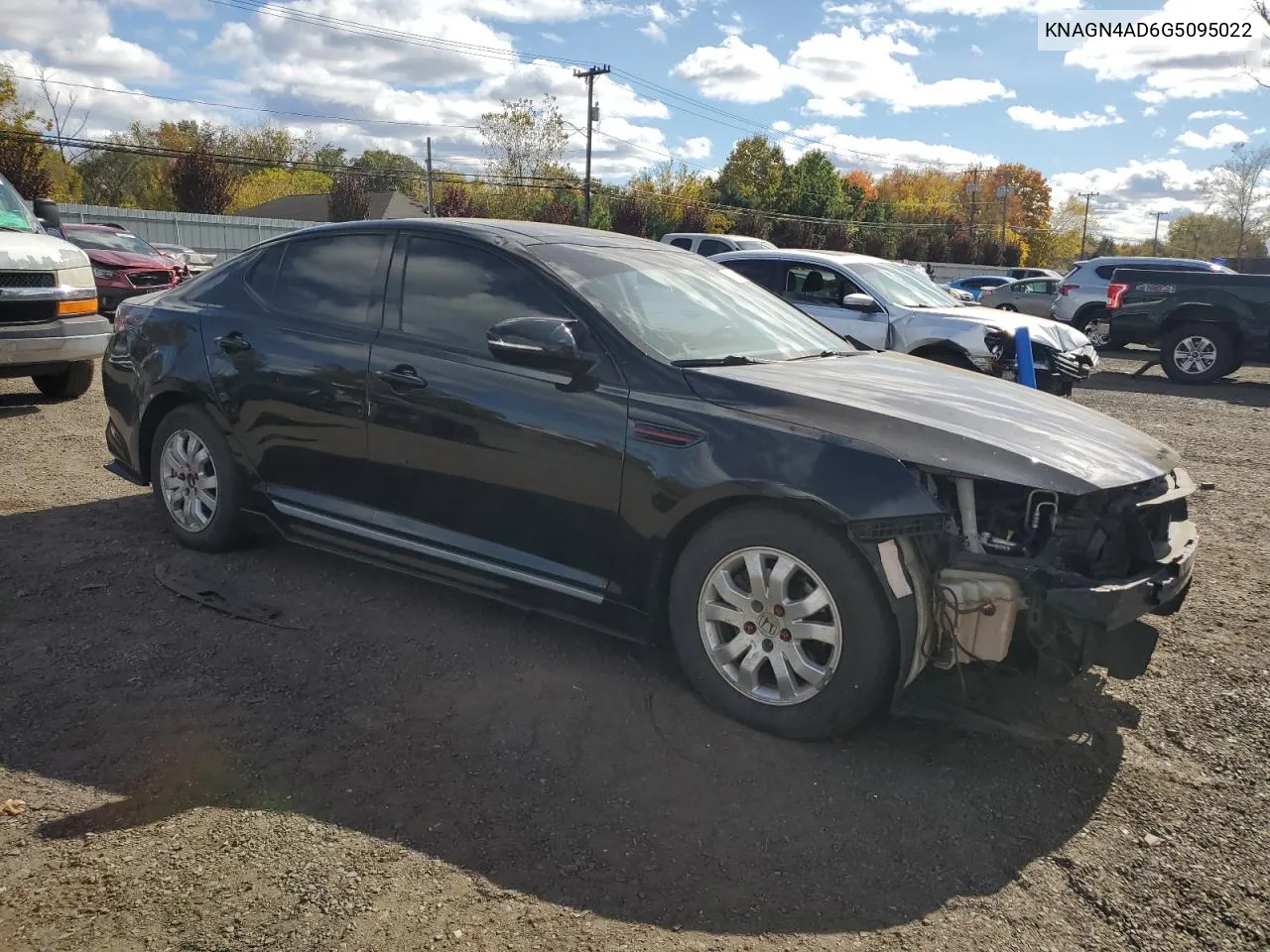 2016 Kia Optima Hybrid VIN: KNAGN4AD6G5095022 Lot: 74722104