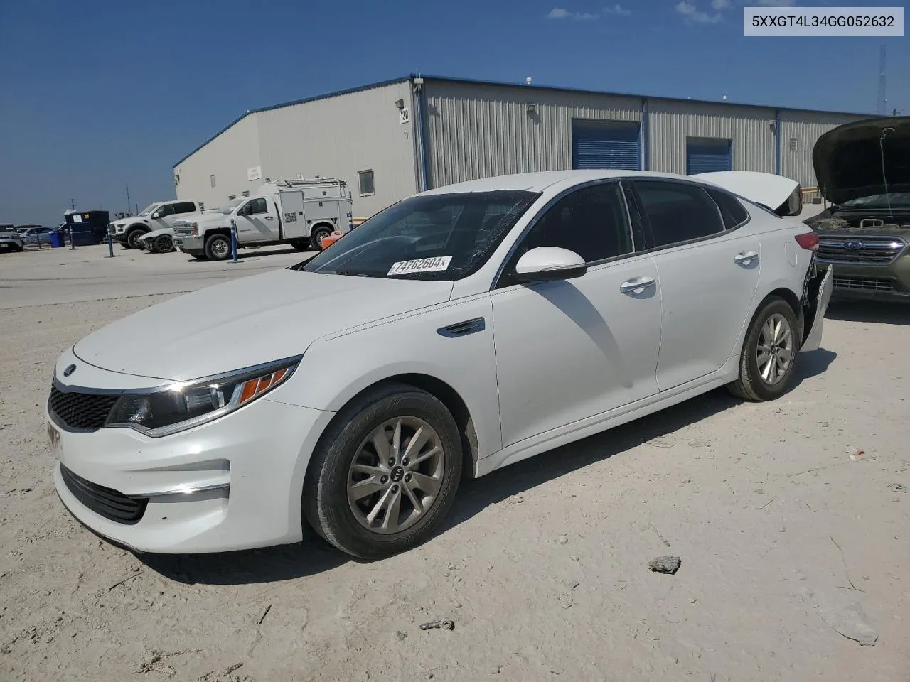 2016 Kia Optima Lx VIN: 5XXGT4L34GG052632 Lot: 74762604