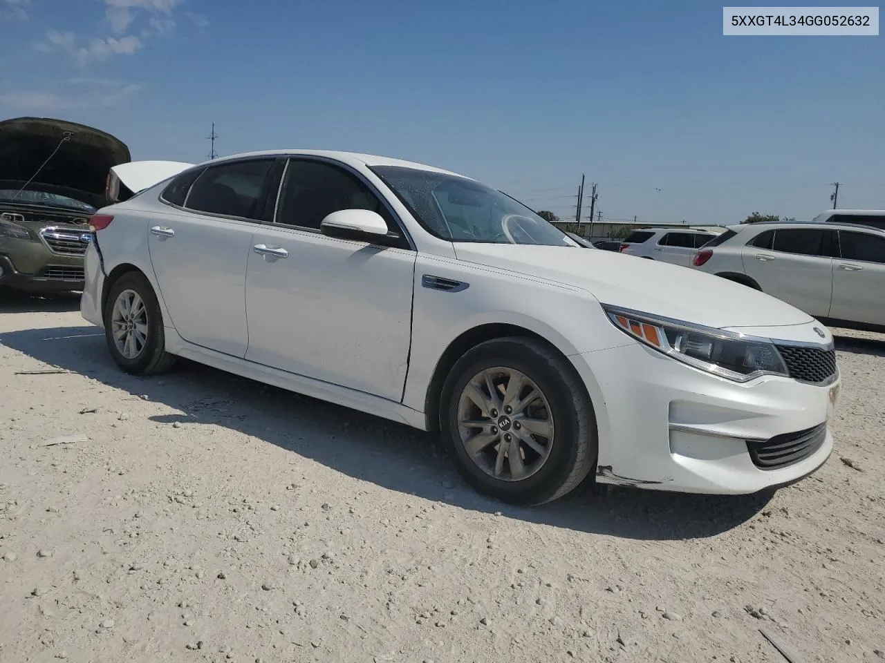 2016 Kia Optima Lx VIN: 5XXGT4L34GG052632 Lot: 74762604