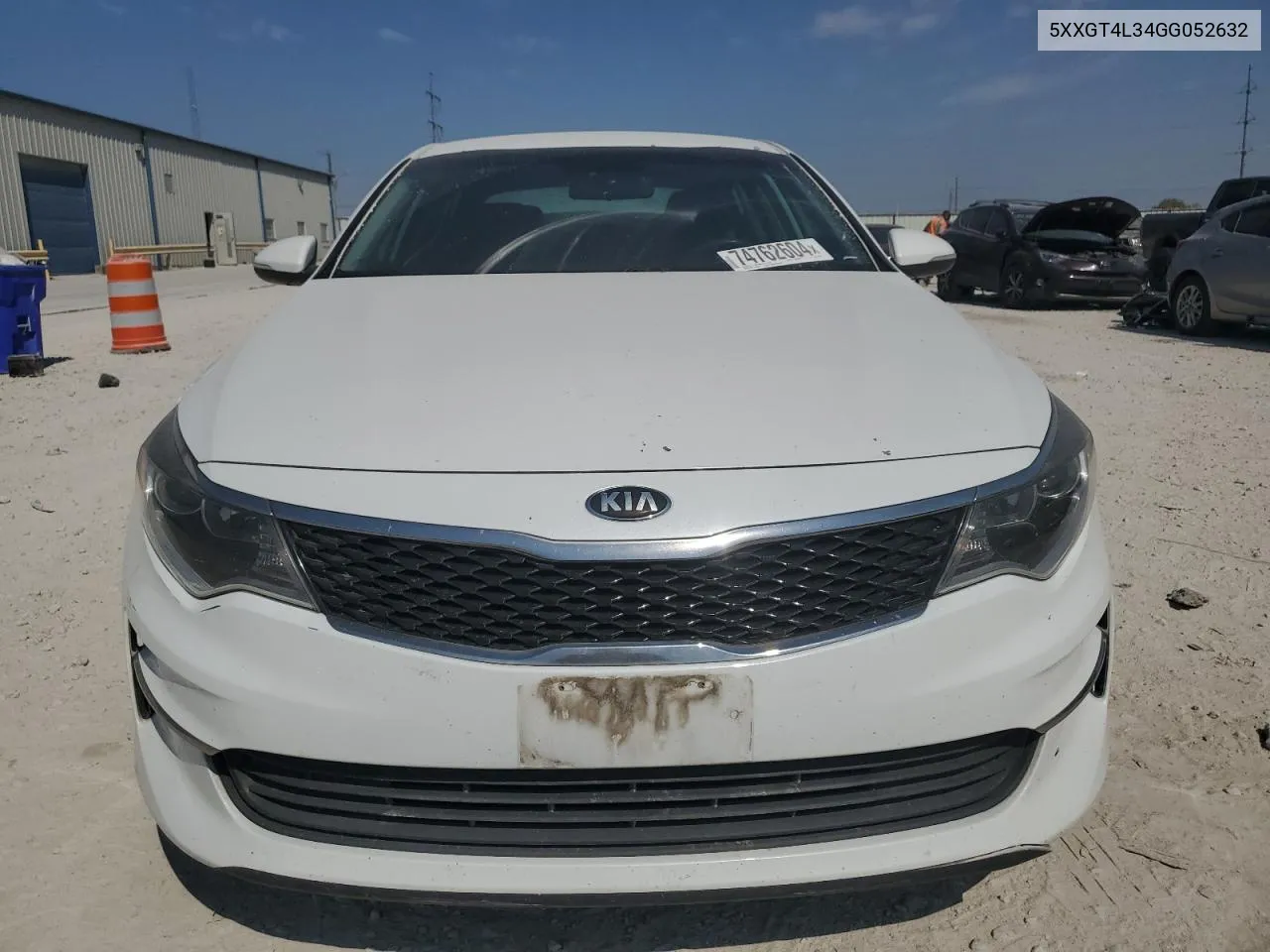 2016 Kia Optima Lx VIN: 5XXGT4L34GG052632 Lot: 74762604