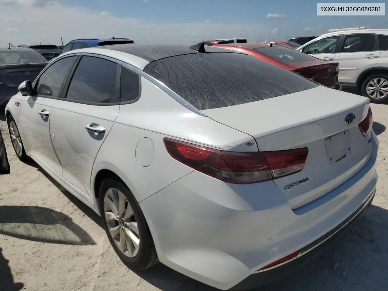 2016 Kia Optima Ex VIN: 5XXGU4L32GG080281 Lot: 74764334